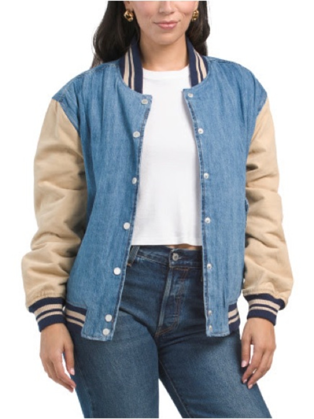 NWOT BLANK NYC
Crash Course Denim Bomber Jacket